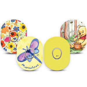 ExpressionMed Soft Sunshine Variety Pack Dexcom G7 Sticker and Tape, Dexcom Stelo Glucose Biosensor System,   Solid Color Pack, Vinyl Sticker and Tape Pairing Continuous Glucose Monitor Design