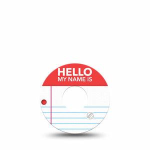 ExpressionMed Name Tag Freestyle Libre 3 and Libre 3 Plus Tape, Single Tape Type Two Awareness, Adhesive Tape Continuous Glucose Monitor Design