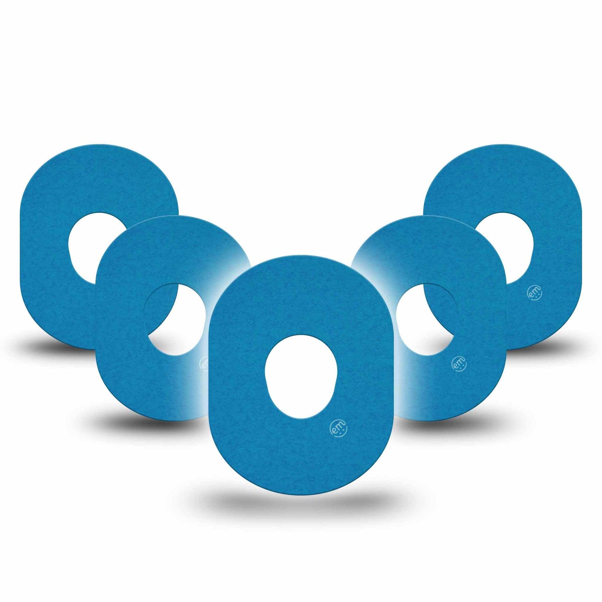 ExpressionMed Teal Dexcom G7 Tape, Dexcom Stelo Glucose Biosensor System, 5-Pack Tape Color Sample Inspired, Overlay Tape CGM Design