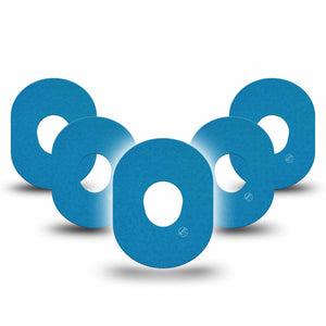 ExpressionMed Teal Dexcom G7 Tape, Dexcom Stelo Glucose Biosensor System, 5-Pack Tape Color Sample Inspired, Overlay Tape CGM Design