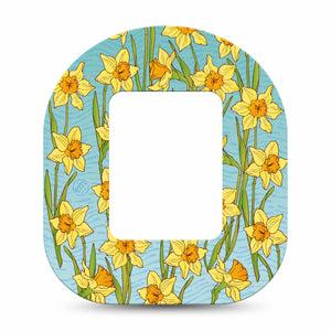 ExpressionMed Daffodils Tandem Mobi Tape Single Tape Sunlit Blossoms Adhesive Tape Pump Design