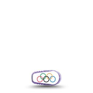 ExpressionMed 5 Rings Dexcom G6 Sticker Single Sticker Only Olympics Vinyl Decoration Continuous Glucose Monitor Design