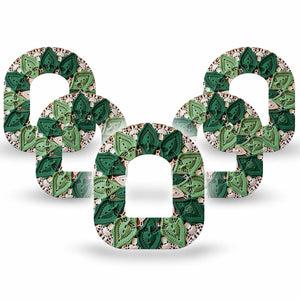 ExpressionMed Knit Monstera Omnipod, 5-Pack Cute woven knit flower Sensor Cover For Pump