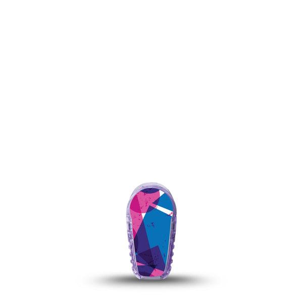 ExpressionMed Violet Vortex Dexcom G6 Sticker Single Sticker Only Fun Shape Mix, Vinyl Decoration Continuous Glucose Monitor Design