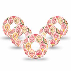ExpressionMed Blush Freestyle Libre 3 and Libre 3 Plus, 5-Pack soft neutral pink Sensor Decoration for CGM