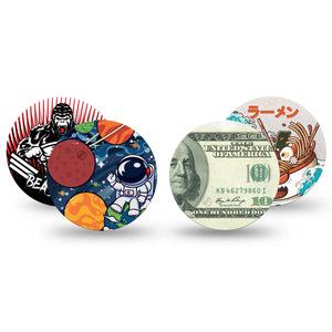 ExpressionMed Outlaw Legends Variety Pack Dexcom G7 Overpatch, Dexcom Stelo Glucose Biosensor System, 4-Pack  Tape Variety Fun Monsters, Overlay Tape CGM Design