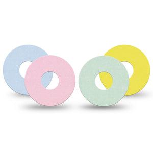 ExpressionMed Solids Variety Pack Freestyle Libre 3 and Libre 3 Plus Tape, 4-Pack Tape Variety, Pantone Inspired Collection, Adhesive Tape Continuous Glucose Monitor Design