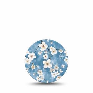 ExpressionMed Cherry Blossom Freestyle Libre 3 and Libre 3 Plus Overpatch Single Tape Sweet Cherry Blossom Tree, Adhesive Patch CGM Design