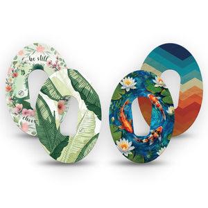 ExpressionMed Serene Dexcom G6, 4-Pack Tape relaxing landscape design Decorative Adhesive Tape for CGM