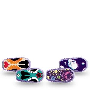 ExpressionMed Skulls Variety Pack Dexcom G6 Sticker and Tape  Sci-fi Themed, Vinyl Sticker and Tape Design CGM Design