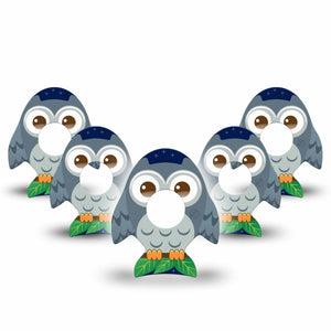 ExpressionMed Hootie the Owl Infusion Set Evolve Shape Tape 10-Pack Cartoon-Like Owlet Adhesive Tape CGM Design