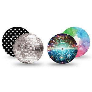 ExpressionMed Disco Pop Freestyle Libre, Libre 2 Plus, and Abbott Lingo, tape and sticker  funky graphic style Adhesive Tape for CGM