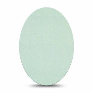ExpressionMed Mint Green Medtronic Guardian Enlite Universal Oval, Single Tape Mint Green Solid Color, Plaster CGM Design