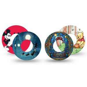 ExpressionMed Fairytale Freestyle Libre, Libre 2 Plus, and Abbott Lingo, 4-Pack Tape dreamy fantasy character design Decorative Patch for Continuous Glucose Monitor
