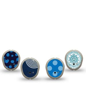 ExpressionMed Barbie Splash Variety Pack Dexcom G7 Sticker, Dexcom Stelo Glucose Biosensor System, 4-Pack Sticker Variety Polka Dots, Vinyl Decoration Continuous Glucose Monitor Design