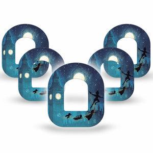 ExpressionMed Starlight Flyers Omnipod, 5-Pack storybook flying shadows Sensor Cover For Pump