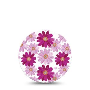 Brilliant Daisies Dexcom CGM Overpatch floral for women, Dexcom Stelo