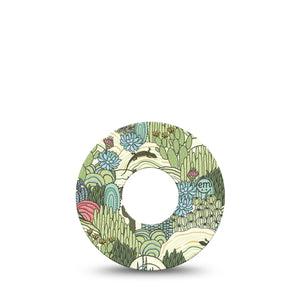 ExpressionMed Cactus Infusion Set Tape 5-Pack Tape Desert Life Cactus Iguana, Overlay Patch Continuous Glucose Monitor Design