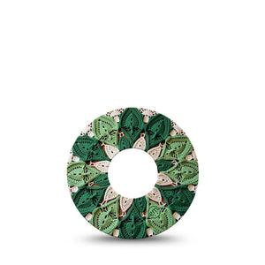 ExpressionMed Knit Monstera Infusion Set, 5-Pack Hand knitted inspired floral Decorative Patch For Insulin Pump