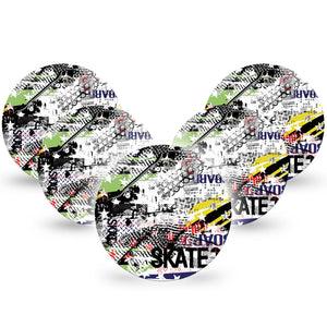 ExpressionMed Skateboard Dexcom G7 Overpatch Tapes, Dexcom Stelo