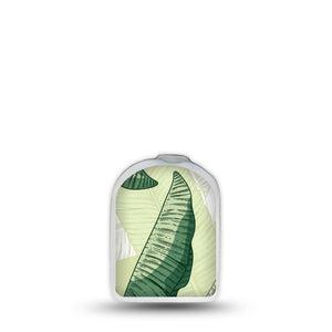 ExpressionMed Palm Leaf Omnipod Sticker, Pod Surface Sticker Large plant leaves Fixing Ring Tape For Insulin Pump