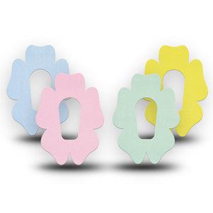 ExpressionMed Solids Variety Pack Dexcom G6 Flower Shape Tape, 4-Pack Tape Variety Summer Hues, Adhesive Patch Continuous Glucose Monitor Design