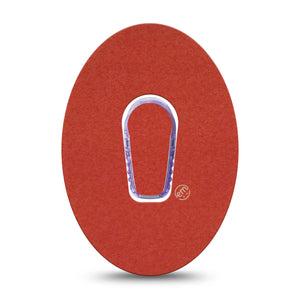 ExpressionMed Cherry Red Dexcom G6 Tape, Single Tape and Single Sticker Cherie Red, Plaster Continuous Glucose Monitor Design
