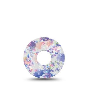 ExpressionMed Dreamy Blooms Freestyle Libre 3 Tape Single spring pastel florals Adhesive Tape CGM Design