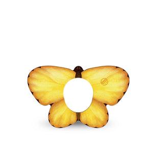 ExpressionMed Golden Petal Butterfly Dexcom G7 and Dexcom Stelo Glucose Biosensor System Butterfly, Single Tape gold butterfly pattern Overlay Tape for CGM