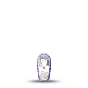 ExpressionMed Sweet Elephants Dexcom G6 Sticker, Single Sticker gentle safari theme Decorative Adhesive Tape for CGM