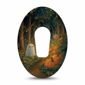 ExpressionMed Woodland Ghost Dexcom G6, Single Tape ghost woodland pattern Fixing Ring Tape for Continuous Glucose Monitor