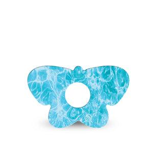 ExpressionMed Sunlit Water Freestyle Libre 3 and Libre 3 Plus Butterfly, Single Tape Pool water Waterproof Adhesive Tape for CGM