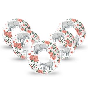 ExpressionMed Sweet Elephants Infusion Set, 10-Pack elephant illustration Accessories For Pump