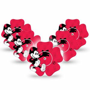 ExpressionMed Magical Mouse Freestyle Libre 2 Flower Shape Tape, Abbott Lingo,  5-Pack Tape and 5-Pack Sticker Nostalgic Mickey From Disney Fixing Ring Tape CGM Design