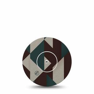 ExpressionMed Timberline  Freestyle Libre, Libre 2 Plus, and Abbott Lingo, Single Tape and Single Sticker Nature inspired Overlay Patch for CGM