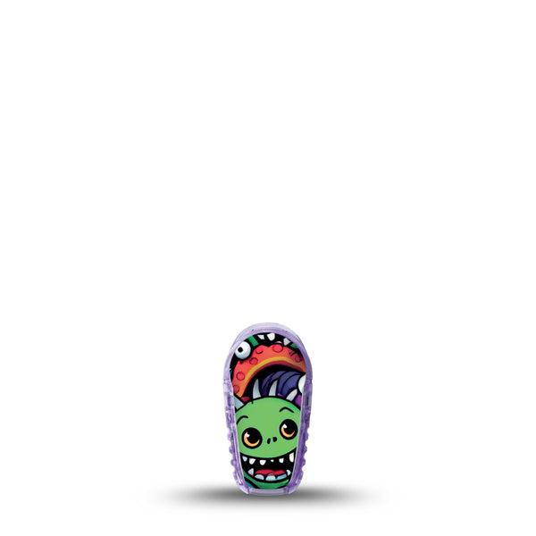 ExpressionMed Funky Monsters Dexcom G6 Sticker Single Sticker Only Goofy Fun Monsters, Decorative Decal CGM Design