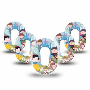 ExpressionMed Snow White Dexcom G6 Mini Tape, 5-Pack Tape Disneys Snow White, Adhesive Tape CGM Design