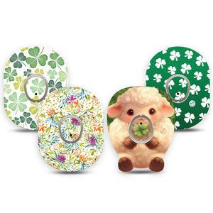 ExpressionMed St Pattys VP Dexcom G7 and Dexcom Stelo Glucose Biosensor System, tape and sticker  Lucky greens Decorative Decal for CGM