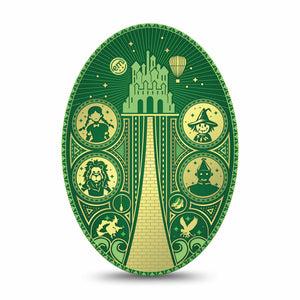 ExpressionMed Dorothy and Friends Medtronic Guardian Enlite Universal Oval, Single Tape Wizard Of Oz Theme, Plaster CGM Design