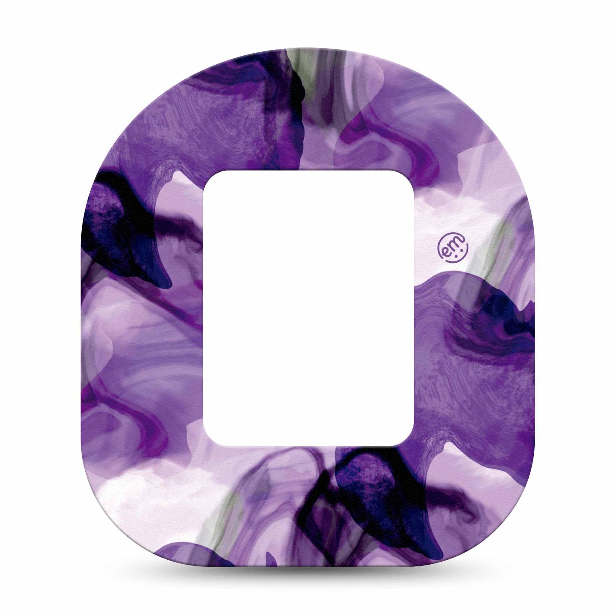 ExpressionMed Purple Storm Tandem Mobi, , Single hazy deep purple Fixing Ring Pump Patch Design