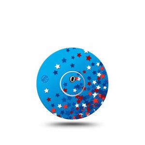 ExpressionMed Confetti Stars Freestyle Libre 3 and Libre 3 Plus Sticker and Tape  Summer Fun Confetti, Vinyl Sticker and Tape Pairing CGM Design