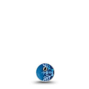 ExpressionMed Falling Snow Freestyle Libre 3 Sticker, Single Sticker Only Cold Snowfall, Decorative Decal CGM Design