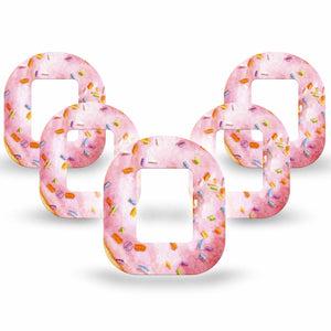 ExpressionMed Donut Sprinkles Pink Tandem Mobi 5-Pack Pink sprinkled donut Pump Plaster Design