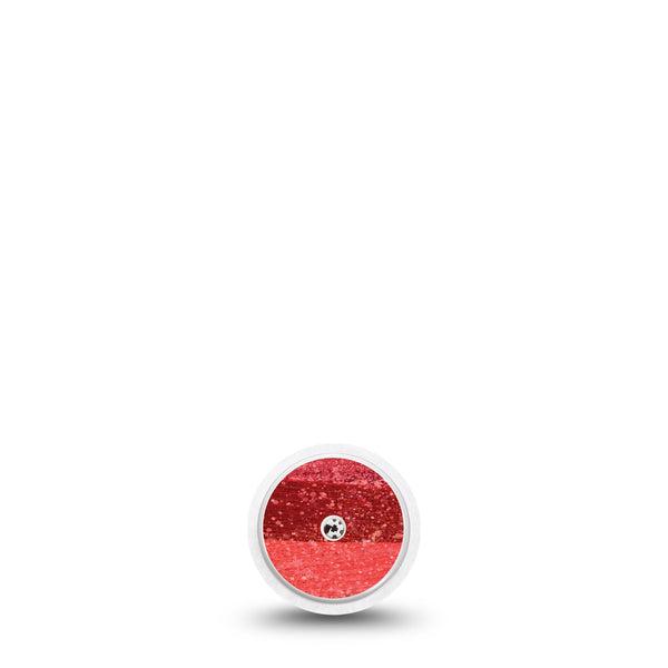 ExpressionMed Brushed Glitter Freestyle Libre and Libre 2 Plus Sticker, Abbott Lingo, Single Sticker Only Sparkle Finish Vinyl Graphics Continuous Glucose Monitor Design