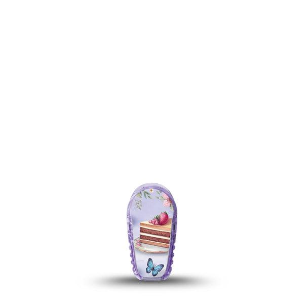 ExpressionMed Floral Tea Party Dexcom G6 Sticker Single Sticker Only Cute Tea Party Foods, Vinyl Decoration Continuous Glucose Monitor Design