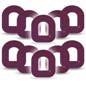 ExpressionMed Wine Red Omnipod Tape, 10-Pack Tape Pantone Color, Adhesive Patch Pump Design