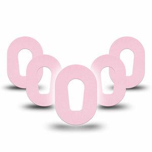 ExpressionMed Baby Pink Dexcom G6 Mini Tape, 5-Pack Tape Solid Pink Shade, Adhesive Tape CGM Design