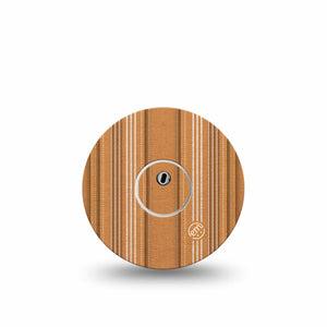 ExpressionMed Golden Oxford Freestyle Libre 3 and Libre 3 Plus, Single Tape and Single Sticker Golden fabric Accessories for Continuous Glucose Monitor