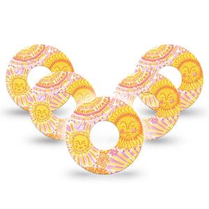 ExpressionMed Bright Sunshine Infusion Set, 10-Pack sunny floral pattern Accessories For Pump