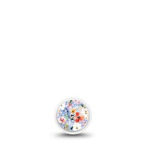ExpressionMed Petal Breeze Freestyle Libre, Libre 2 Plus, and Abbott Lingo Sticker, Single Sticker Fresh florals Decorative Patch for Continuous Glucose Monitor